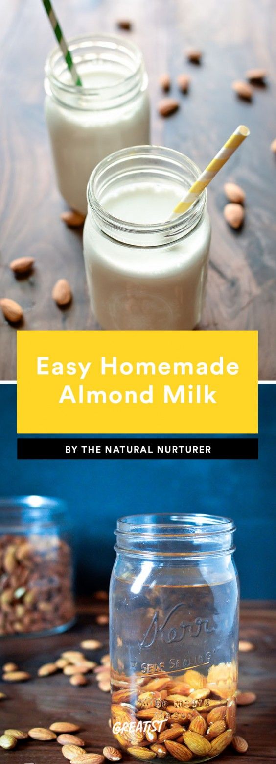 1. Ridiculously Easy Homemade Almond Milk