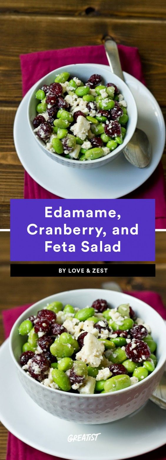 3. Edamame, Cranberry, and Feta Salad