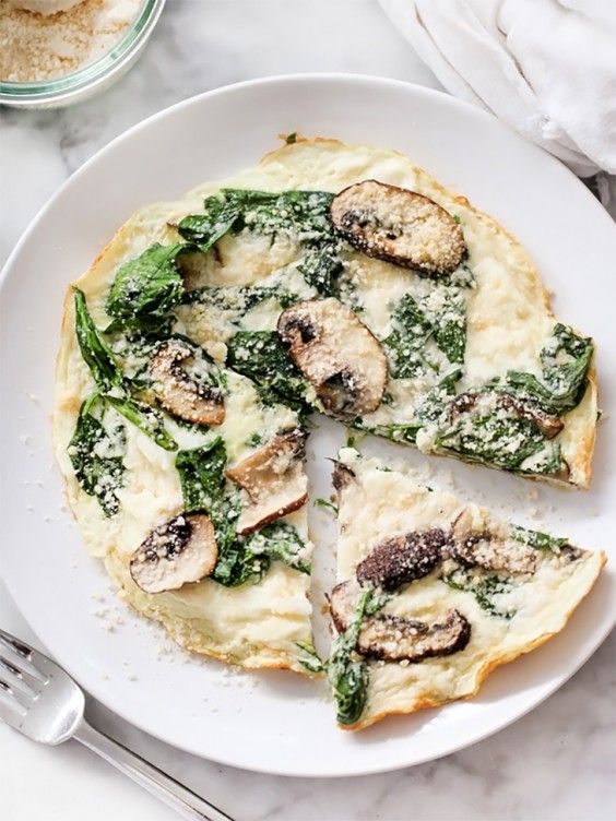 7. Spinach and Mushroom Egg White Frittata
