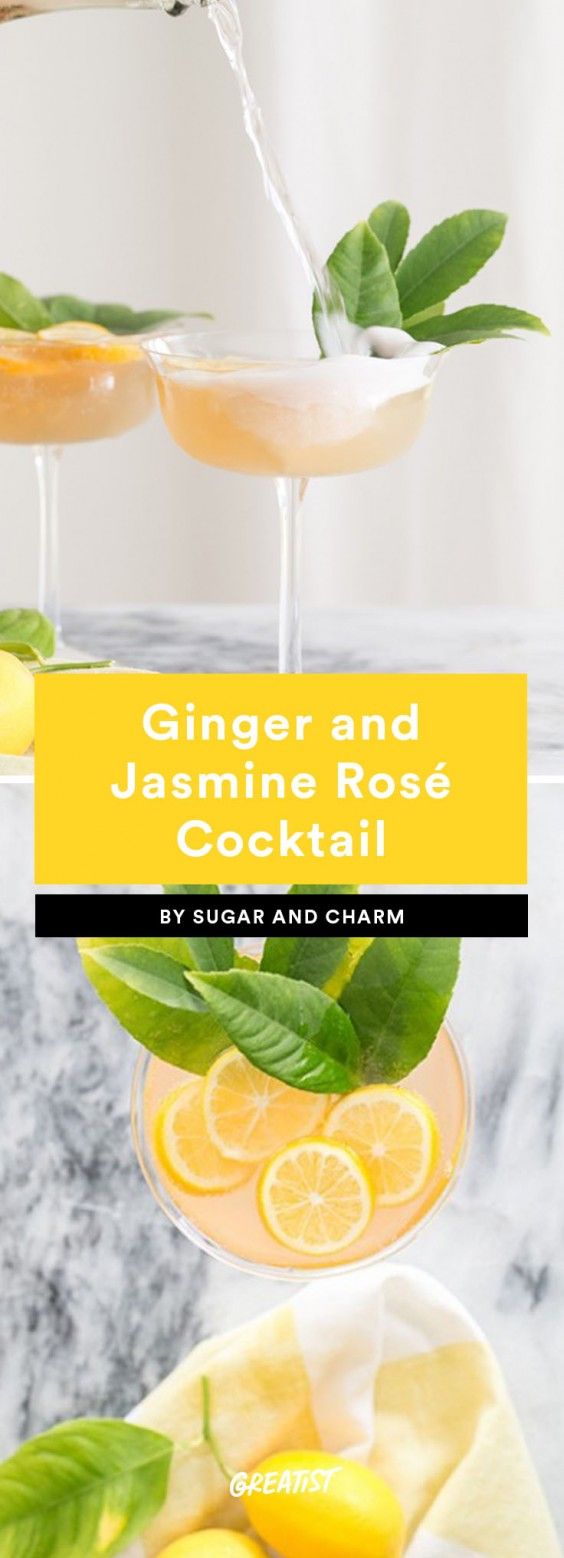 6. Ginger and Jasmine Rosé Cocktail