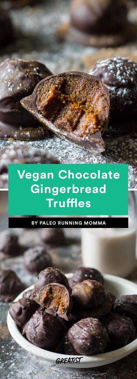 Vegan Chocolate Gingerbread Truffles