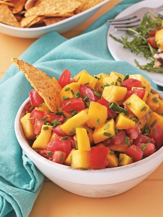 8. Zesty Mango Tomato Salsa