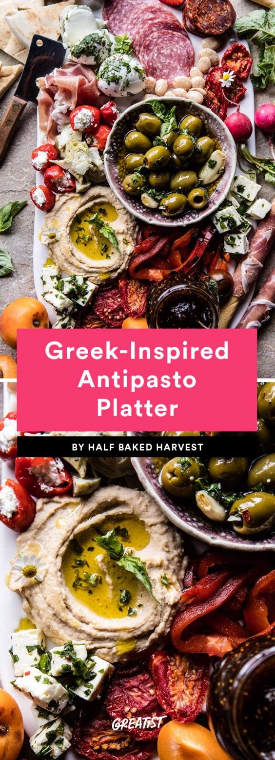8. Greek-Inspired Antipasto Platter 