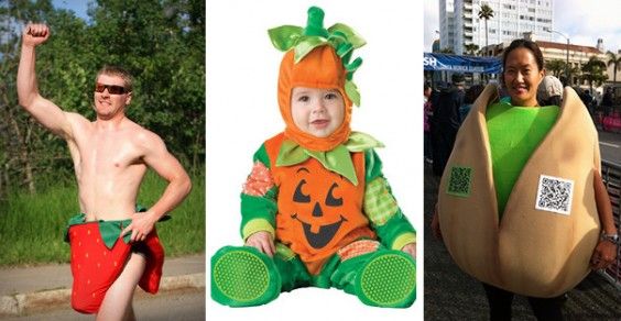 Healthy Halloween Costume Ideas: Strawberry, Pumpkin, and Pistachio Nut
