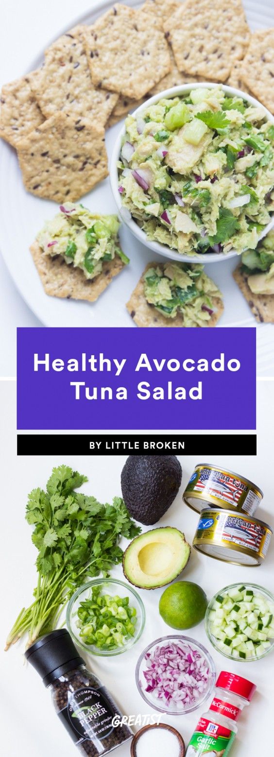 2. Healthy Avocado Tuna Salad