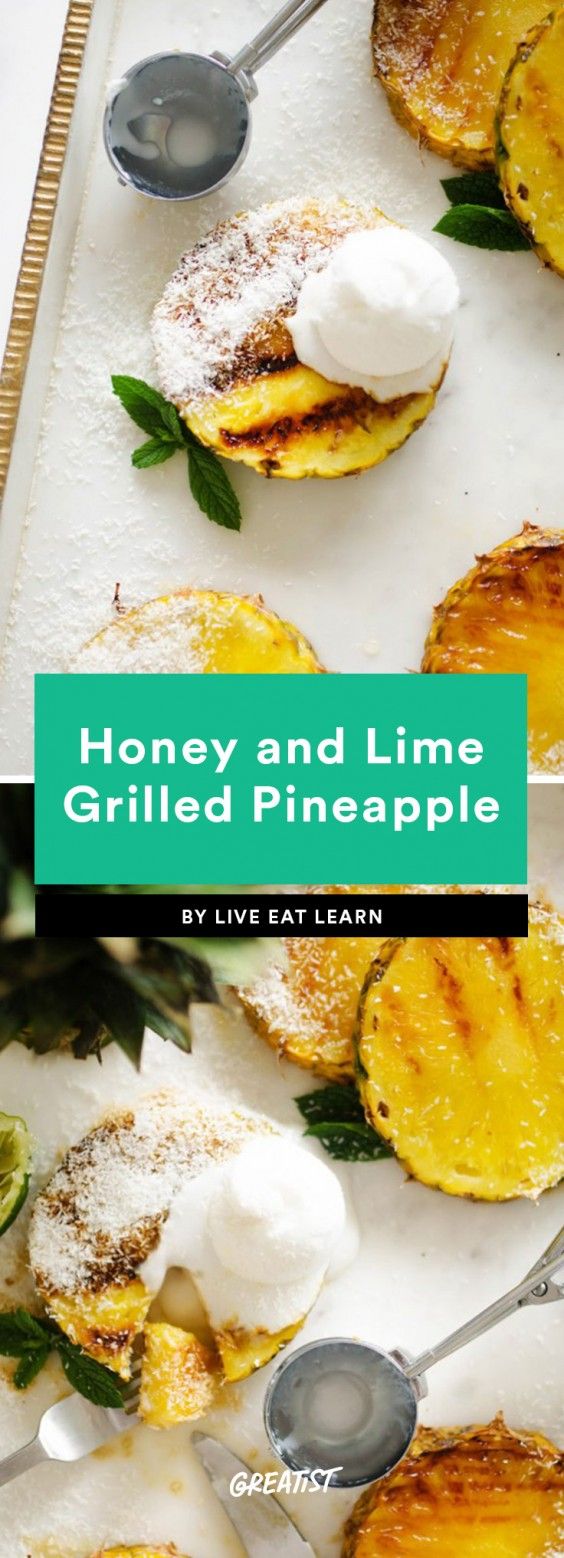 5. Honey and Lime Grilled Pineapple