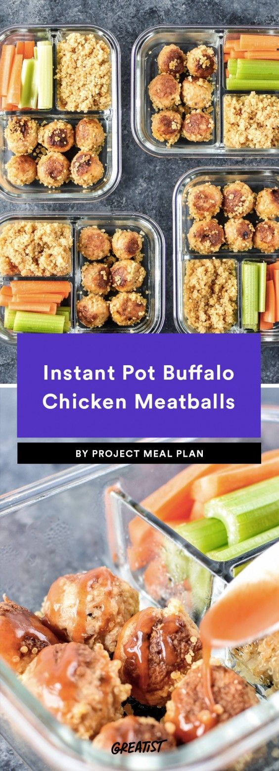 Instant Pot Honey Garlic Chicken Meal Prep Bowls - Project Meal Plan