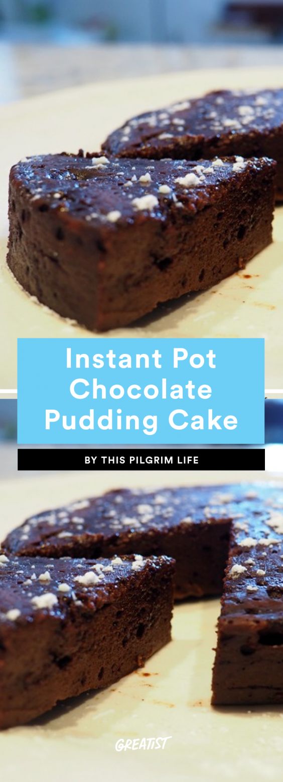Instant pot chocolate pudding cake banner