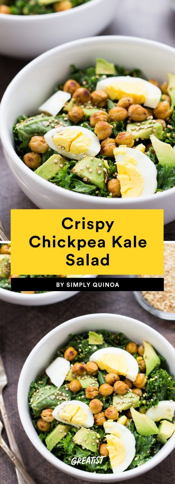 Crispy Chickpea Kale Salad