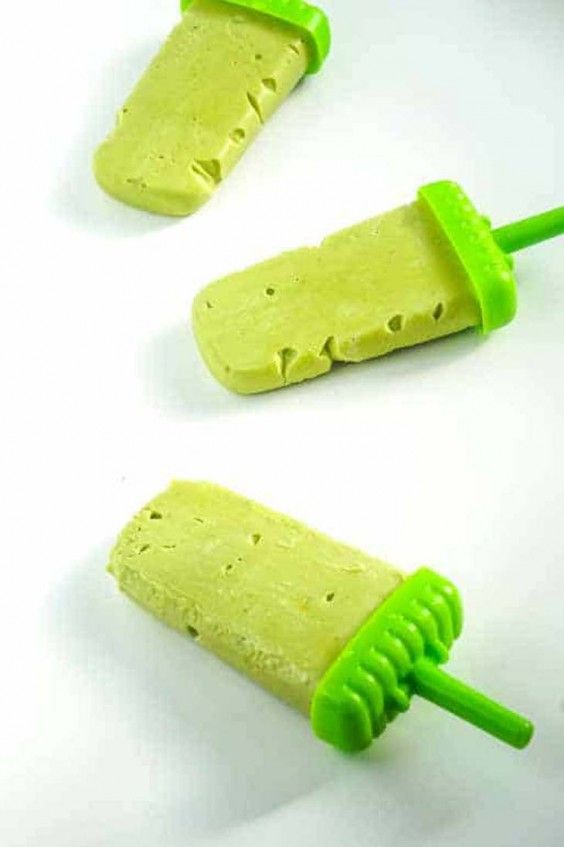 16. Avocado Popsicle With Coconut and Lime