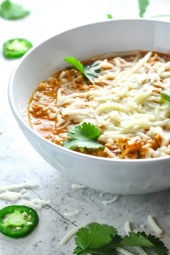 6. Shredded Chicken Chili