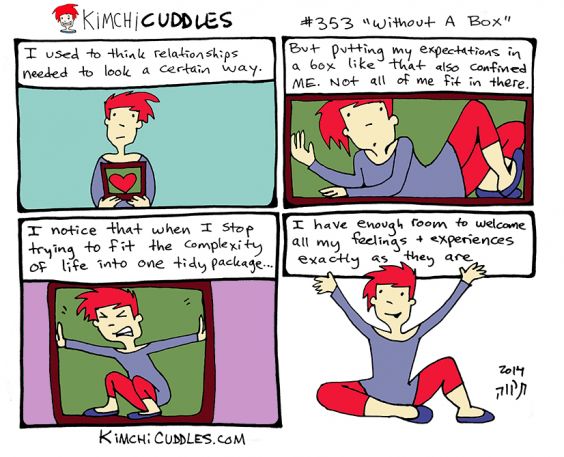 Kimchi Cuddles Webcomic #353 &quot;Without a Box&quot;