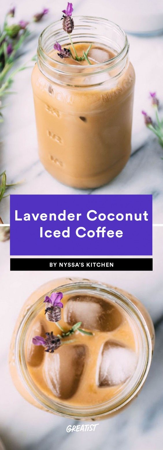 2. Easy Lavender Coconut Iced Coffee