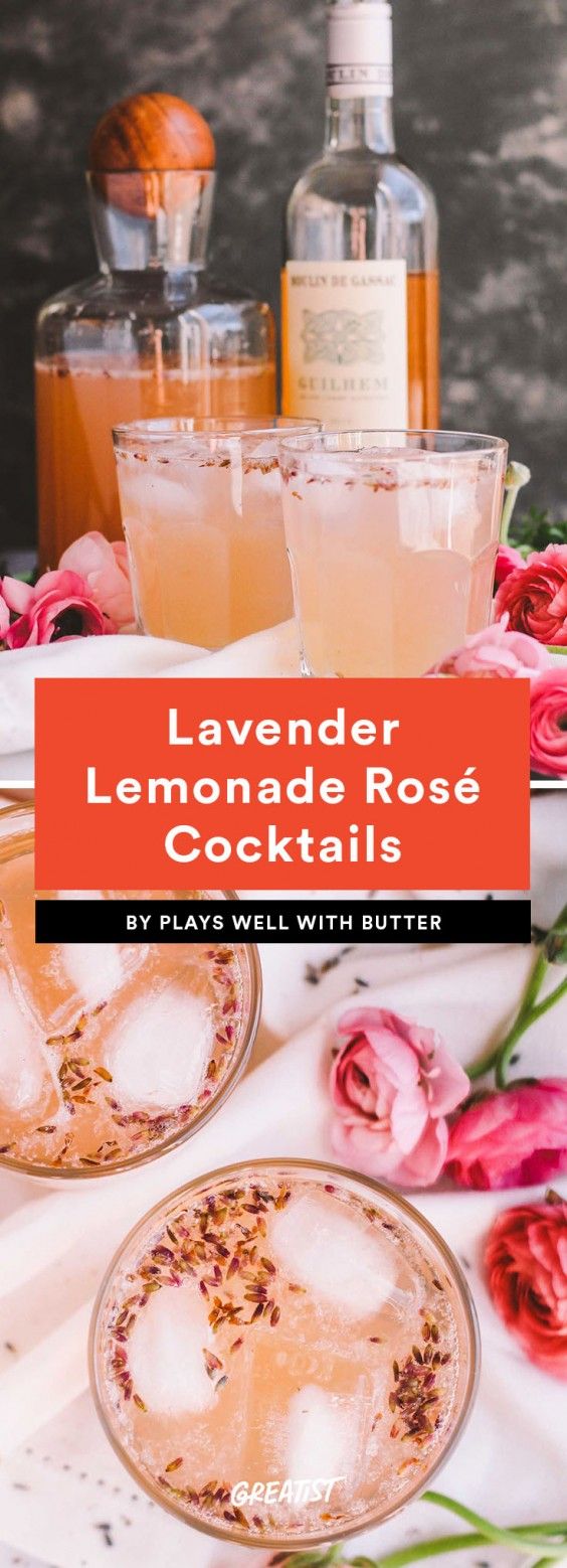 7. Lavender Lemonade Rosé Cocktails
