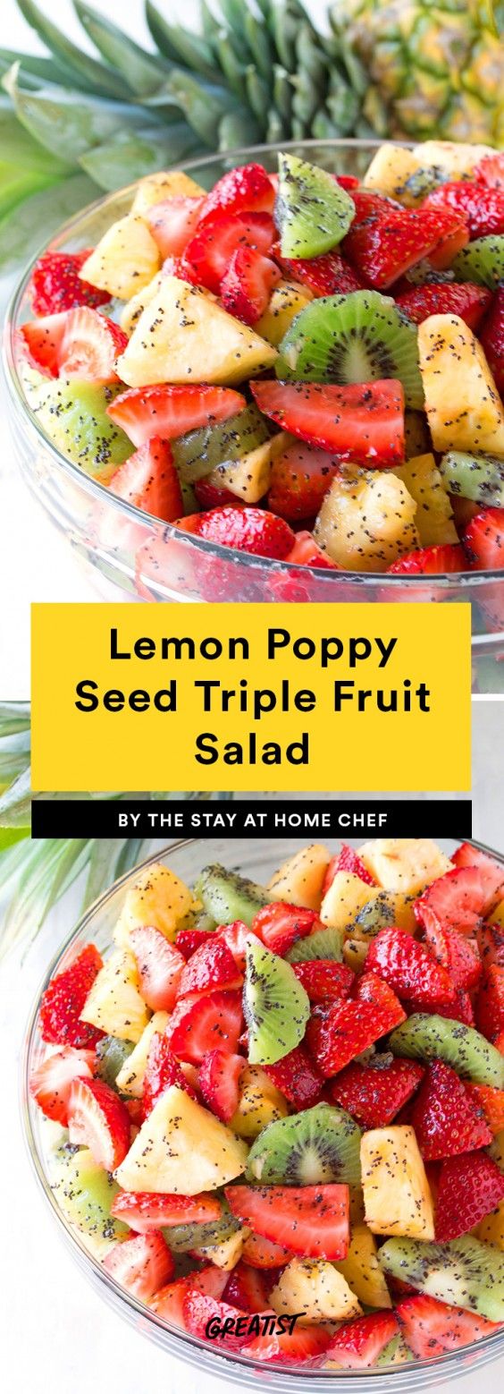 Lemon Poppy Seed Triple Fruit Salad