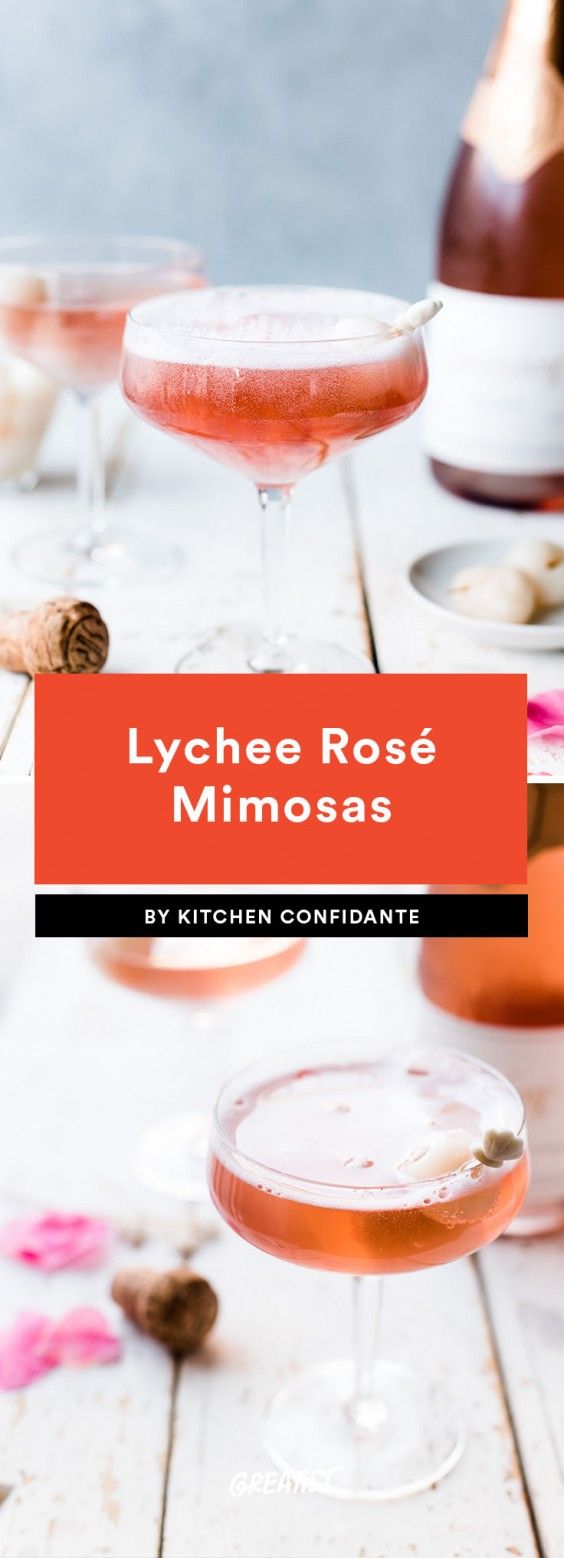2. Lychee Rosé Mimosas