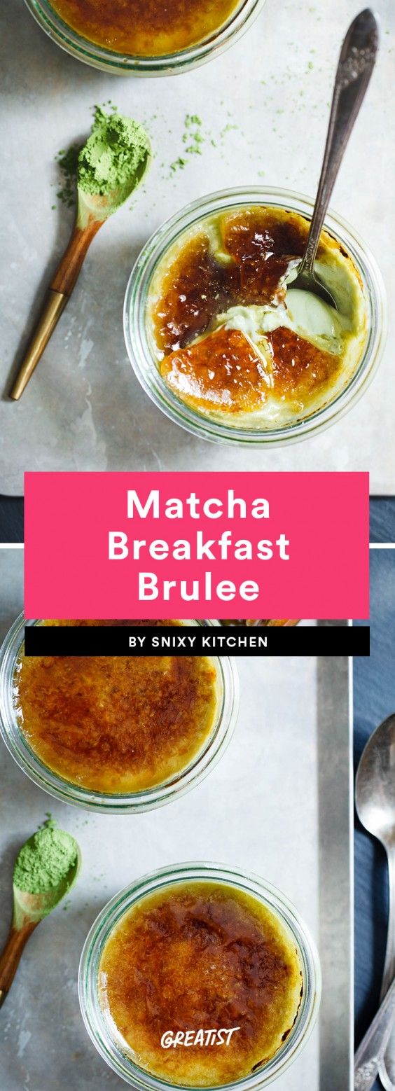 Matcha Breakfast Brulee