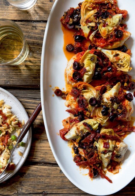 Mediterranean Chicken With Artichoke Hearts Recipe