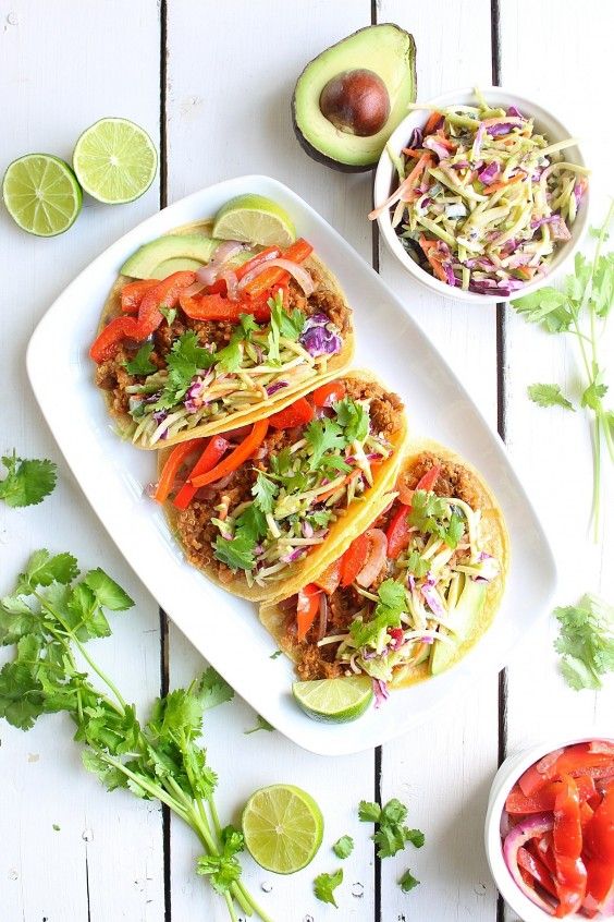 1. Vegan Tacos With Quinoa and Lentils