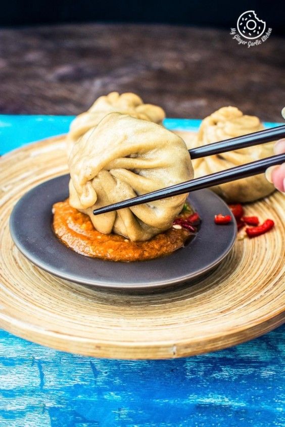 1. Nepalese Whole-Wheat Steamed Veg Momos