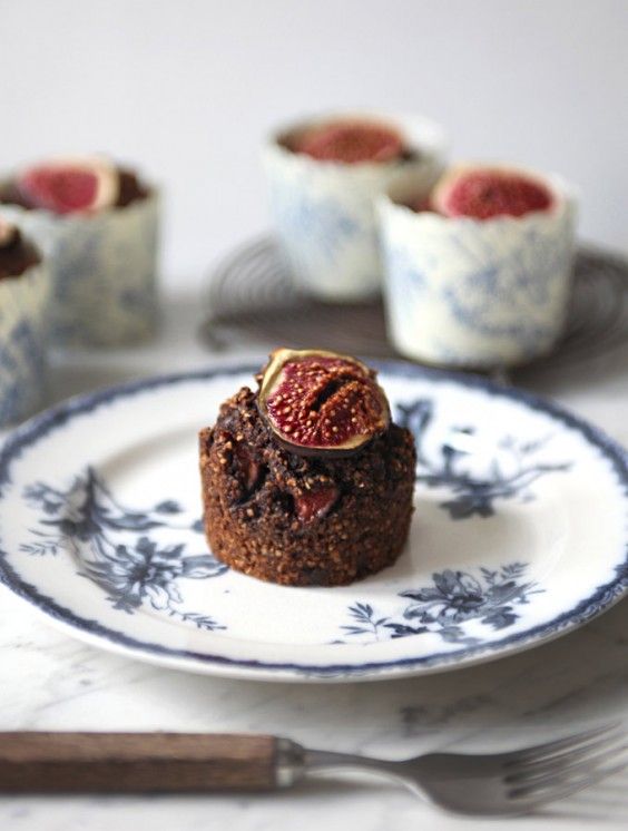 6. Carob Fig Muffins