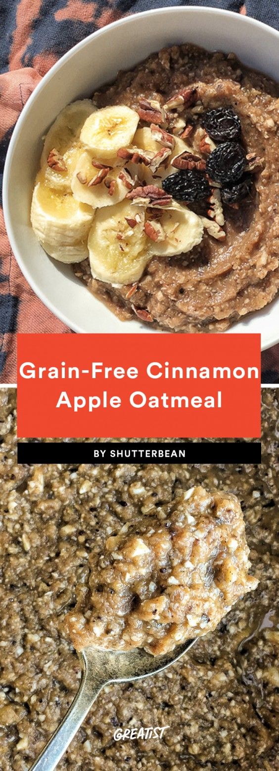 Grain-Free Apple Cinnamon Oatmeal