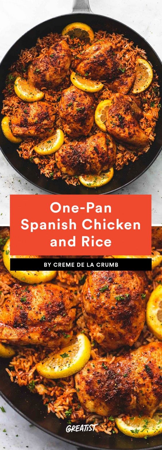 1. One-Pan Spanish Chicken and Rice