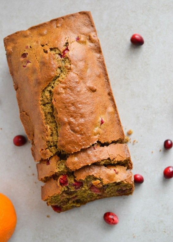 5. Healthy Ginger Orange Cranberry Bread