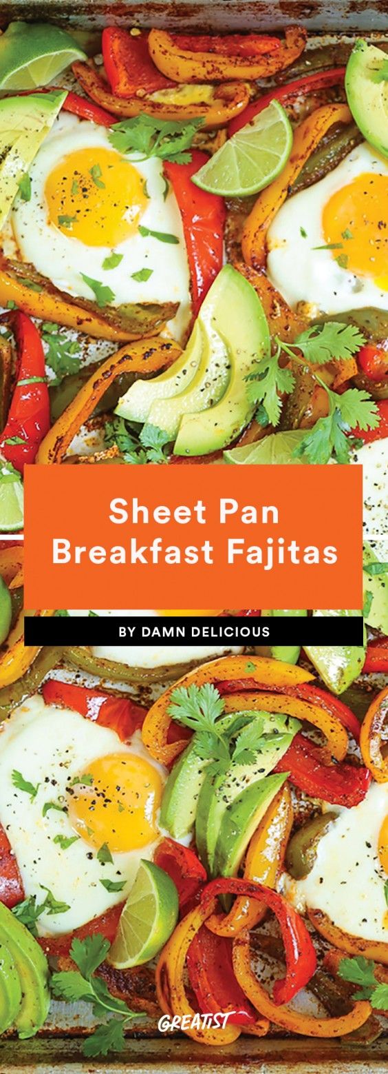 Sheet Pan Breakfast Fajitas - Damn Delicious
