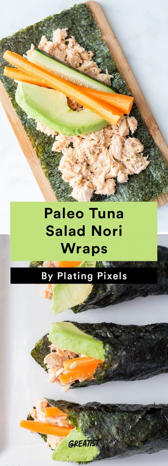 Paleo Tuna Salad Nori Wraps