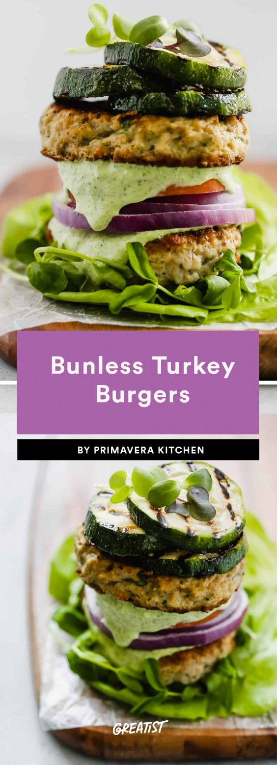 2. Bunless Turkey Burgers