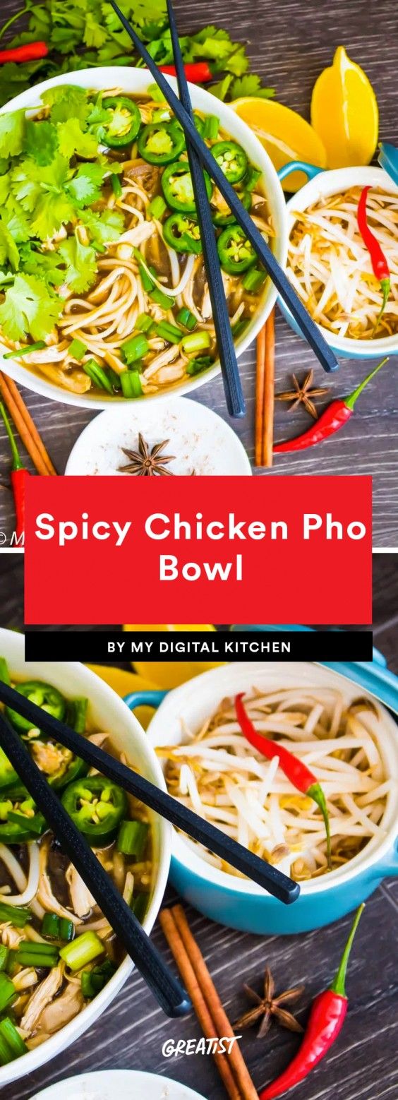 1. Spicy Chicken Pho Bowl