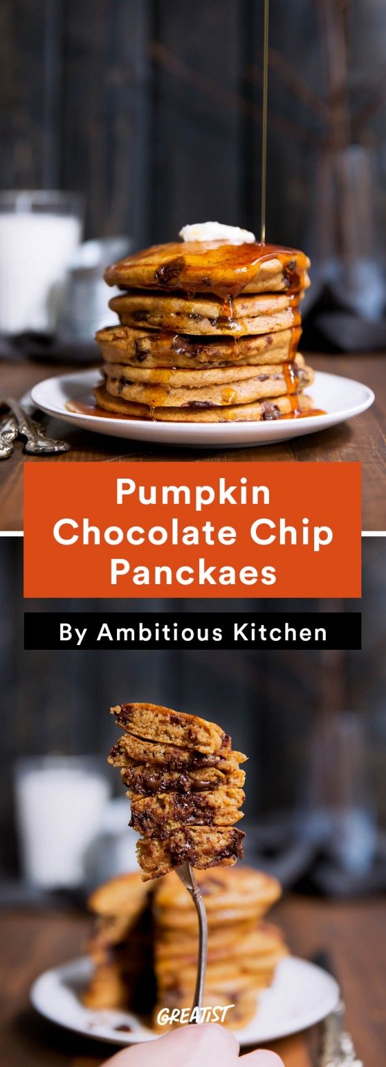 Fall Food Trends: Pumpkin Chocolate Chip Pancakes