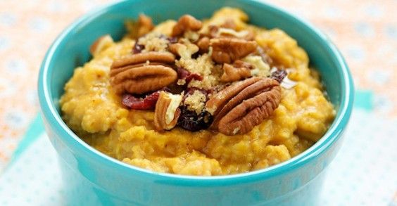 Pumpkin and oats combine for a filling breakfast