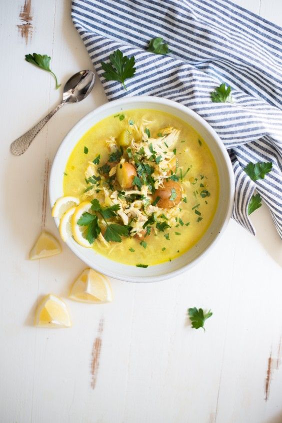 2. Instant Pot Crockpot Sunshine Lemon Chicken Chowder