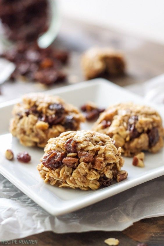 3. Healthy No-Bake Oatmeal Raisin Cookies