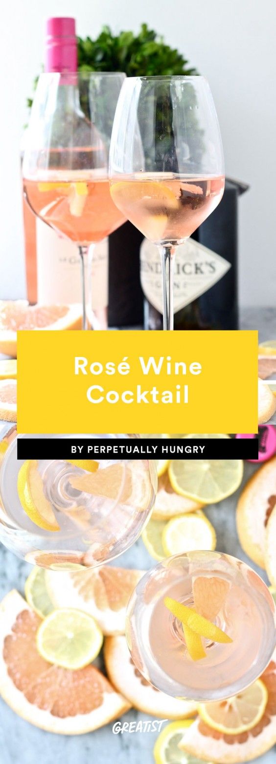 1. Rosé Wine Cocktail