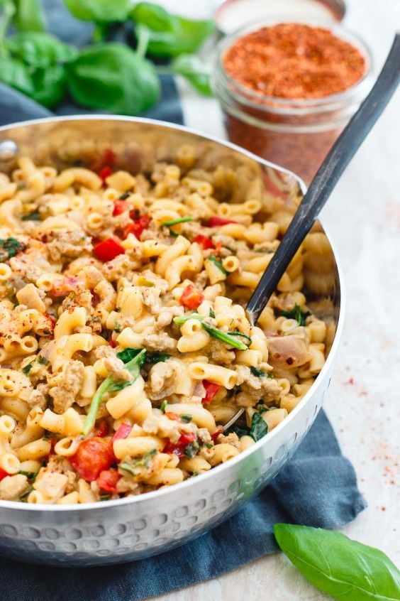 4. Turkey Skillet Mac and Cheese