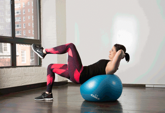 5 Minute Exercise Ball Stretch 