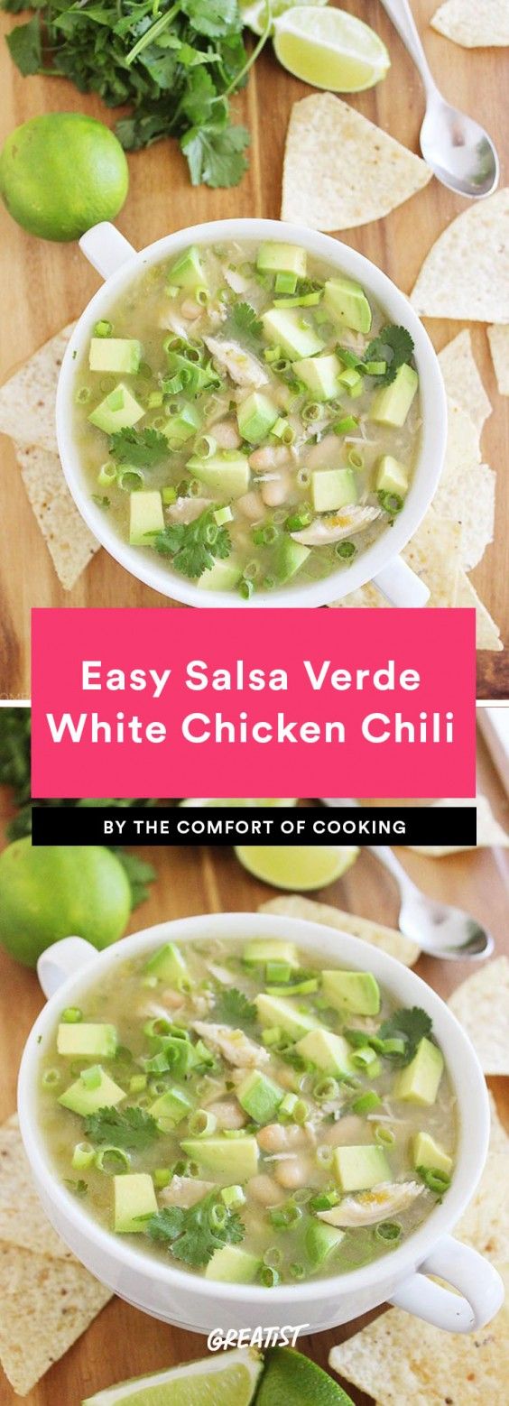 Salsa Verde White Chicken Chili