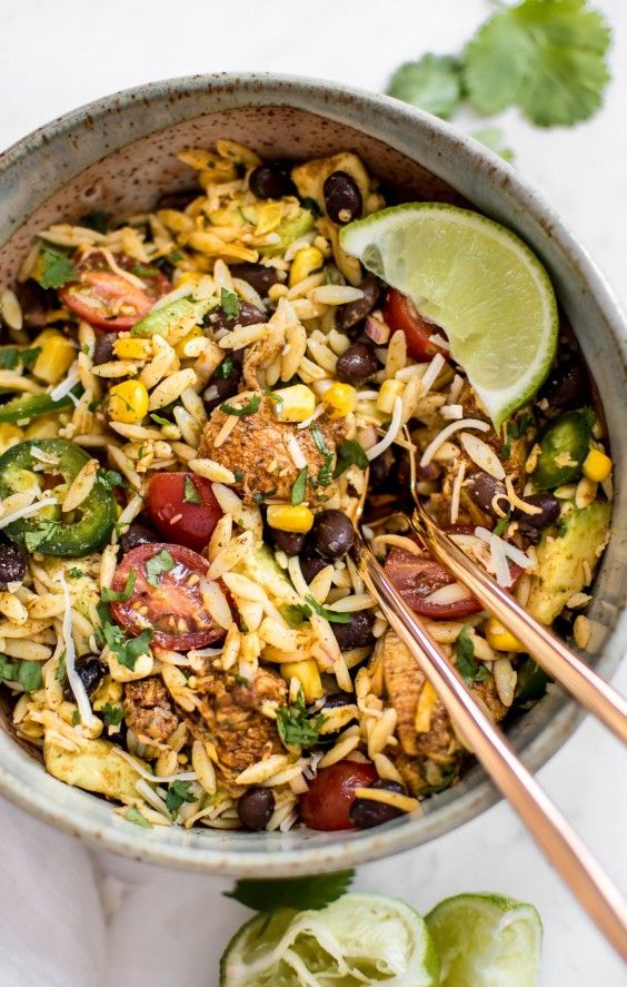 Mexican Chicken Salad With Orzo Recipe