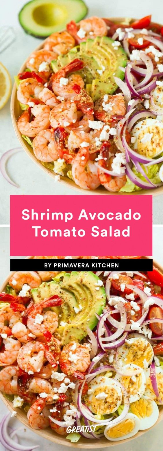2. Shrimp Avocado Tomato Salad