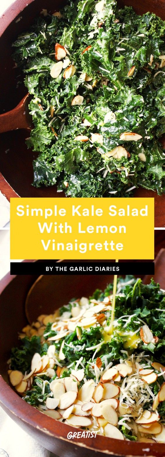 1. Simple Kale Salad With Lemon Vinaigrette 