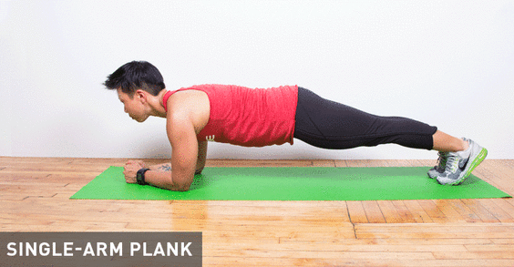 Reverse planks - good. Reverse planks with feet on the foot bar