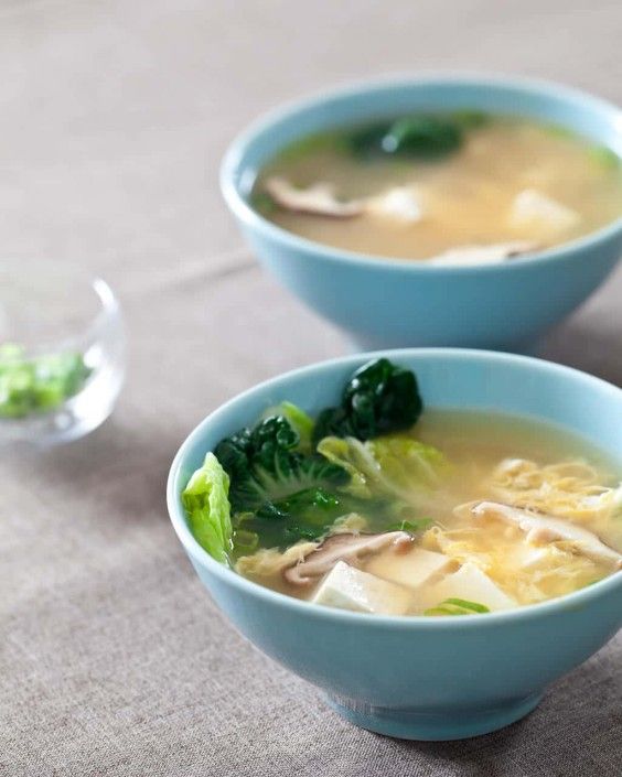 4. Tofu and Mushroom Miso Soup