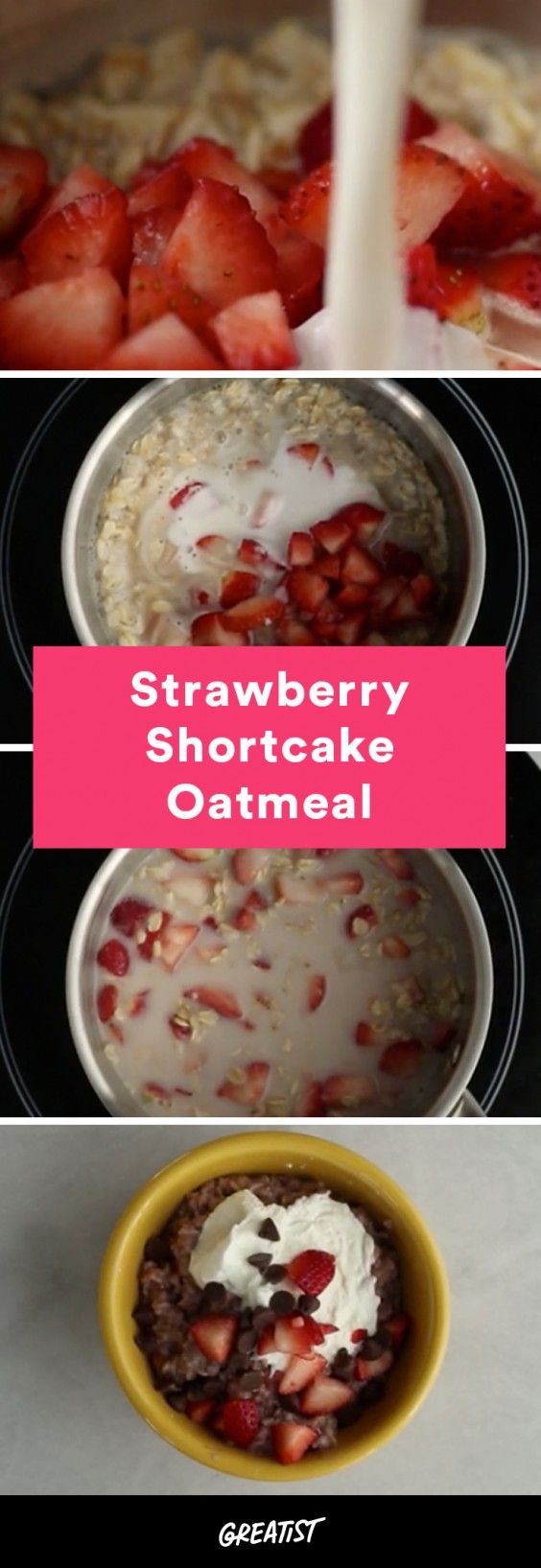 Strawberry Shortcake Oatmeal Recipe