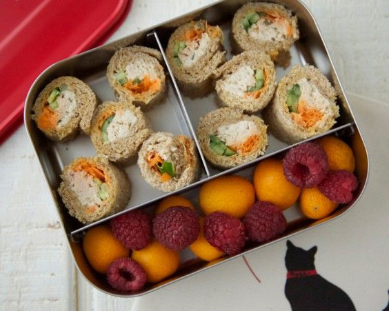 Sandwich Sushi Bento Box Lunch with Recipes - Go Dairy Free