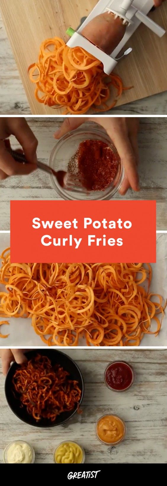 Gluten Free A-Z : Spiralizer Sweet Potato Curly Fries