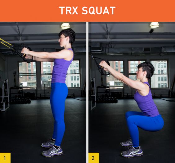 TRX Suspension Straps Overhead Squats – WorkoutLabs Exercise Guide