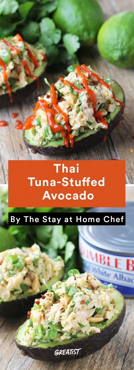 Stuffed Avocados: Thai Tuna